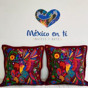 Funda para cojín colibrí