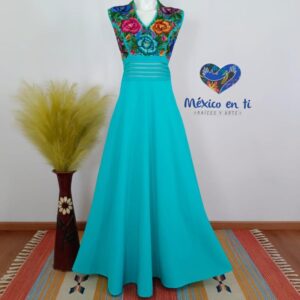 Vestido Cuello "V"  T-G (36)